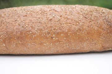 bread on a white background