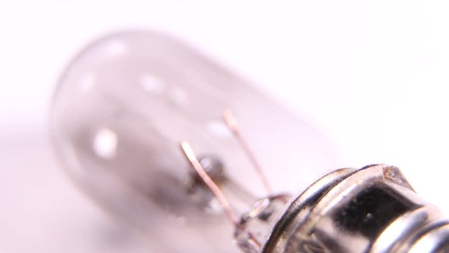 Macro Shot of a classic tungsten bulb and filament
