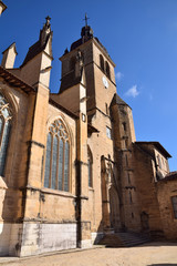 Fototapeta na wymiar Eglise abbatiale de Saint-Antoine-l'Abbaye