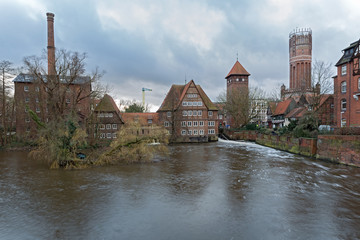 Fototapeta premium Lüneburg - Blick zum Wasserturm