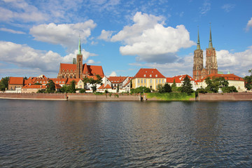 Paseo del r&iacute;o Oder, Wroclaw, Polonia