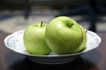nature green apple food organic