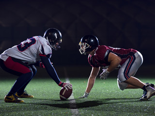 Fototapeta premium american football players are ready to start