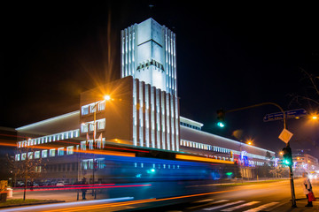 Novi Sad, Serbia December 25, 2017: Provincial government building in the center of Novi Sad by...