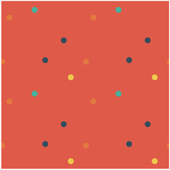 Funny little dots seamless pattern. Design for print, fabric, textile. Seamless wallpaper
