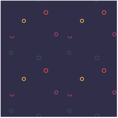 Empty circles seamless pattern. Design for print, fabric, textile. Seamless wallpaper