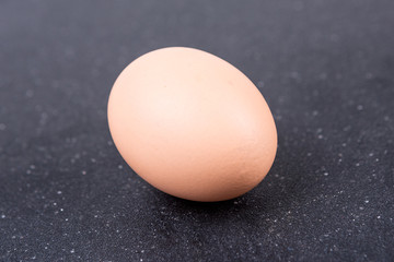 Farm fresh eggs on a black background