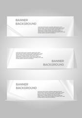 Abstract modern header White and gray color vector banner design