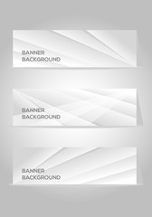 Abstract modern header White and gray color vector banner design