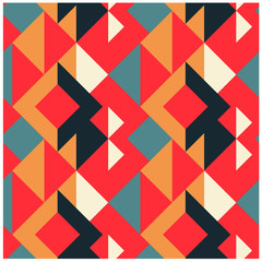 Geometric shades and light squares seamless pattern. Design for print, fabric, textile. Seamless wallpaper.