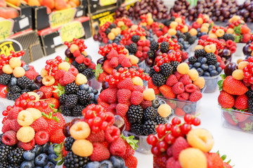 fresh fruits sold in market