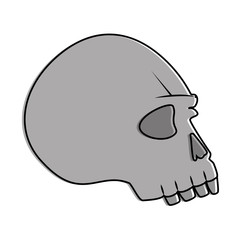 extreme skull isolated icon