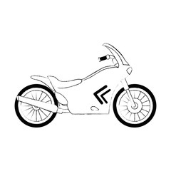 classic motorcycle vehicle icon