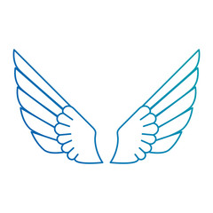 Obraz premium wings emblem isolated icon