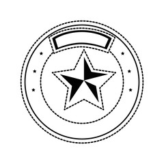 Obraz premium star emblem isolated icon