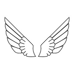 wings emblem isolated icon