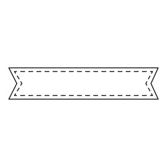 ribbon decorative frame icon