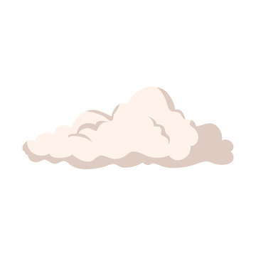 natural cloud isolated icon