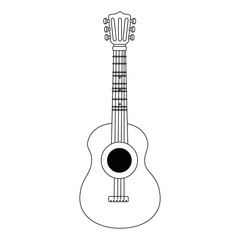 guitar instrument isolated icon