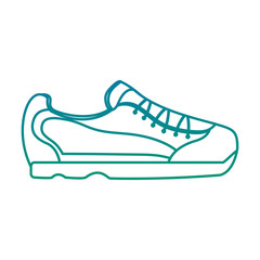 sport shoe fashion accessory icon vector illustration