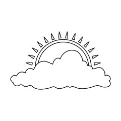 natural cloud with sun
