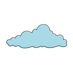 natural cloud isolated icon