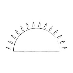 summer sunset scene icon