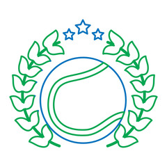 tennis ball emblem image vector illustration design 