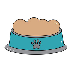 food bowl pet icon image vector illustration design 