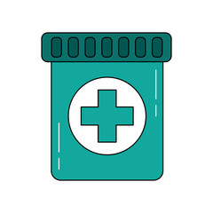medication bottle icon image vector illustration design 