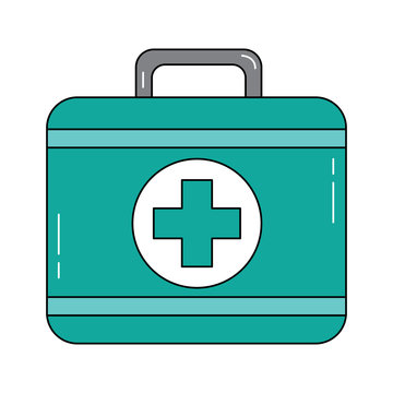 first aid kit icon image vector illustration design 