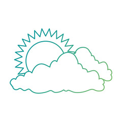 natural cloud with sun