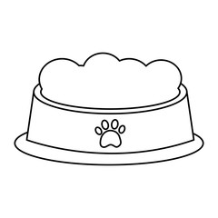 food bowl pet icon image vector illustration design 