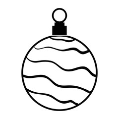 christmas ball hanging icon