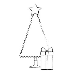 christmas tree with gifts