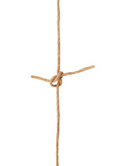 A mail knot wrapping on white