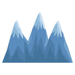 Big mountains isolated icon vector illustration graphic design