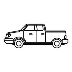 Pick up vehicle icon vector illustration graphic design