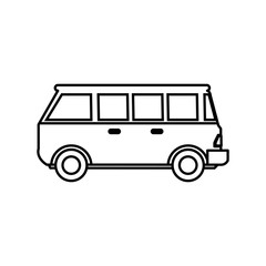 Vintage van vehicle icon vector illustration graphic design