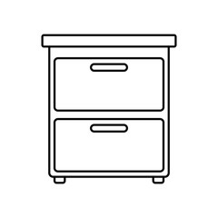 Office cabinet isolated icon vector illustration graphic design