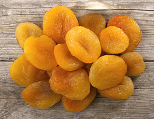 Delicious dried apricots, food