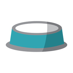 empty bowl food pet accessory icon vector illustration