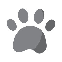 paw print pet shop concept vector illustration