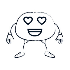 Obraz premium lovely face emoji character vector illustration design