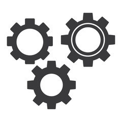 business gear cooperation team work concept vector illustration