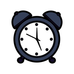 clock alarm timer business icon vector illustration