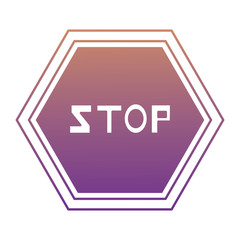 stop road sign icon