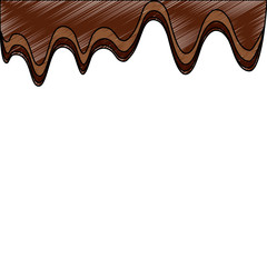 melted chocolate sugar cocoa image vector illustration