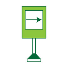 Fototapeta premium information road sign design