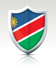 Shield with Flag of Namibia